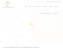 Tablet Screenshot of internationalaccreditation.com